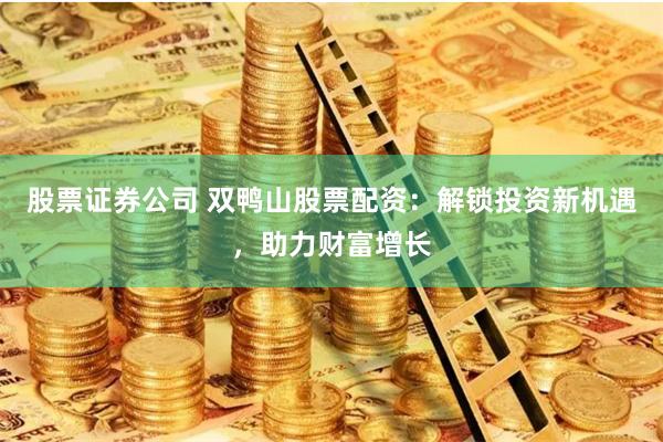 股票证券公司 双鸭山股票配资：解锁投资新机遇，助力财富增长